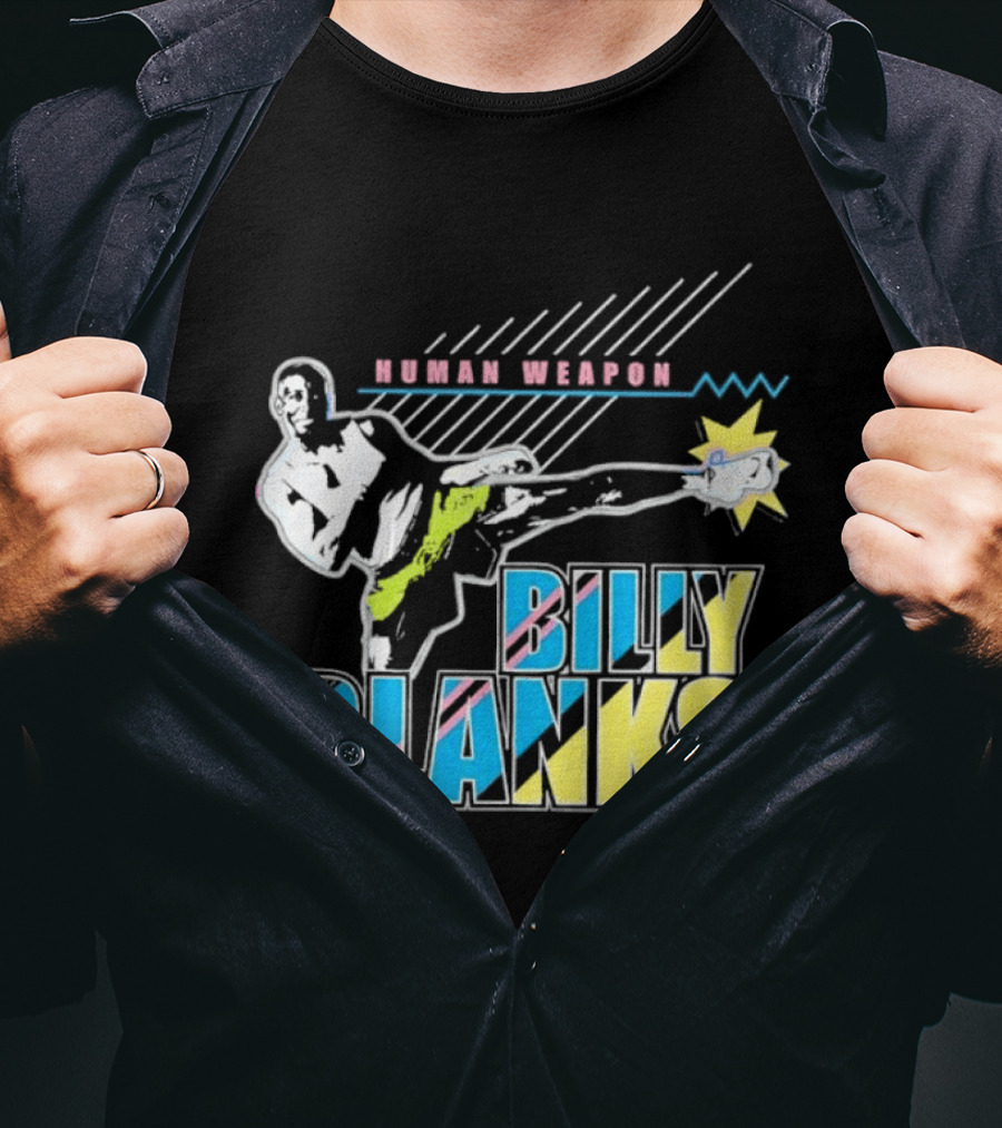 Human Weapon Billy Blanks Retro Kick Action T-Shirt