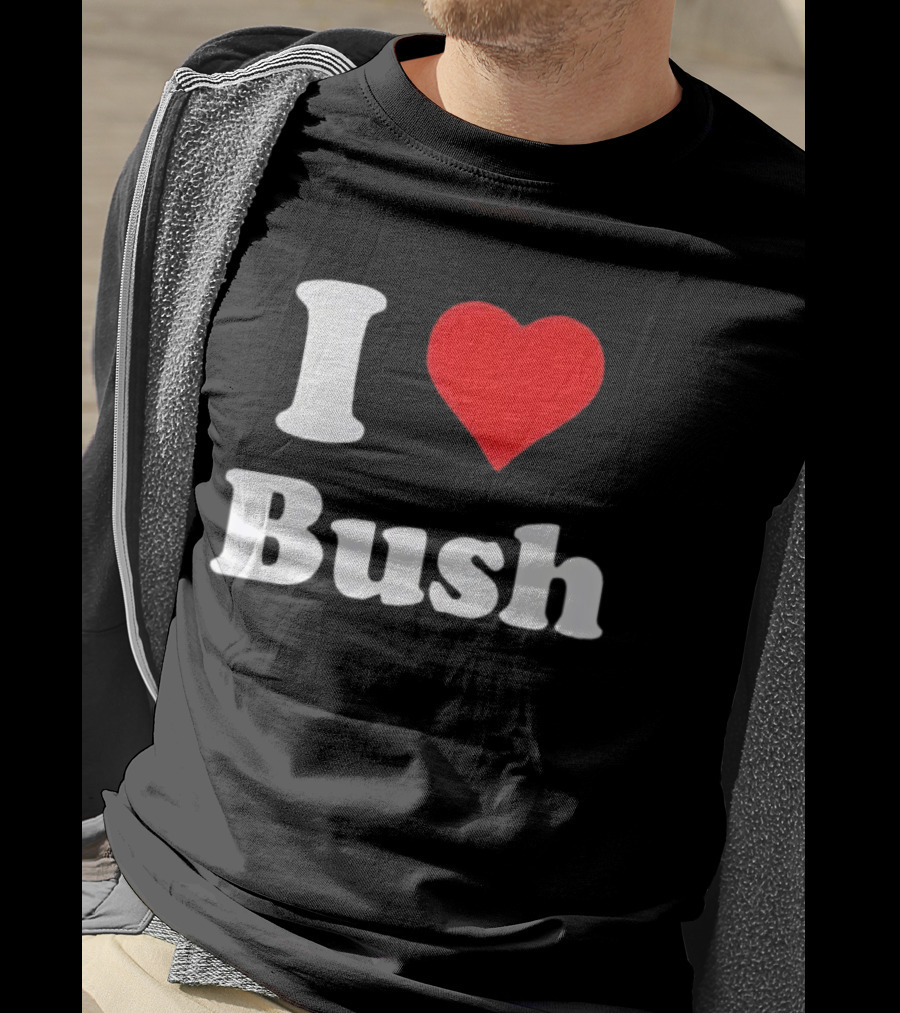 I Heart Bush Iconic Phrase Red Heart T-Shirt