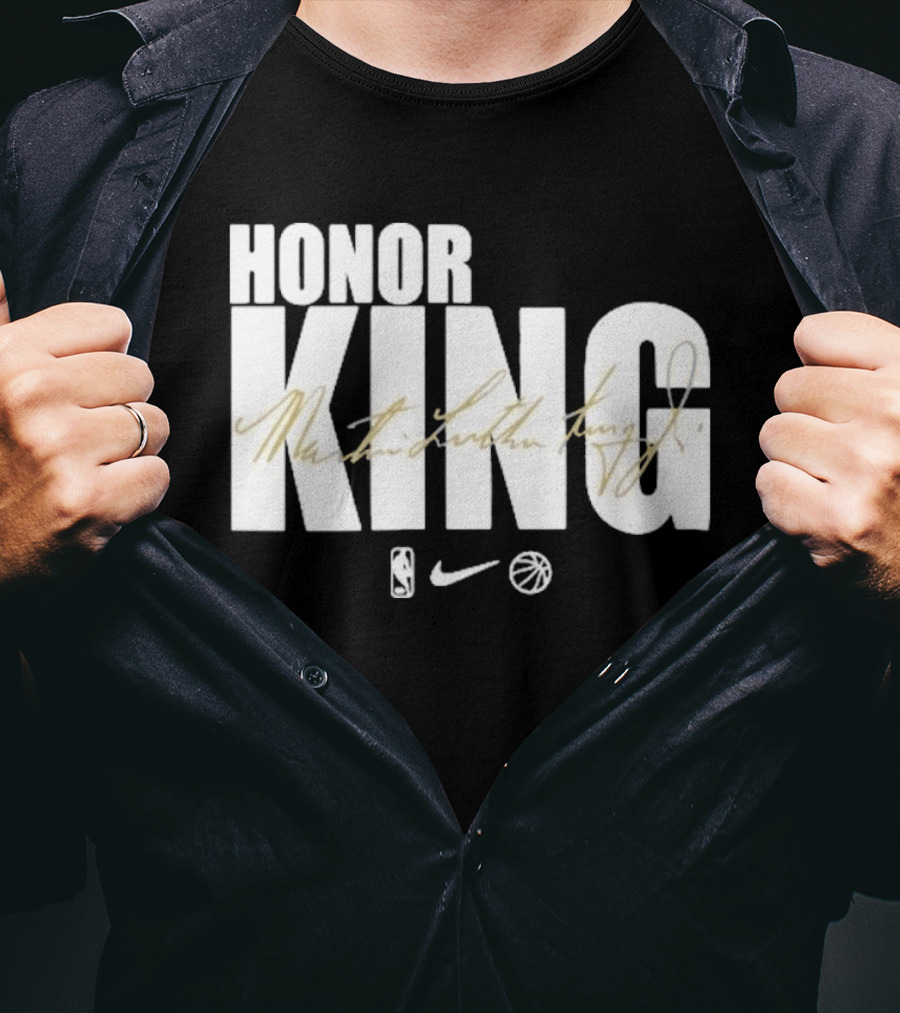 Honor King Martin Luther King Jr LeBron James NBA Nike T-Shirt
