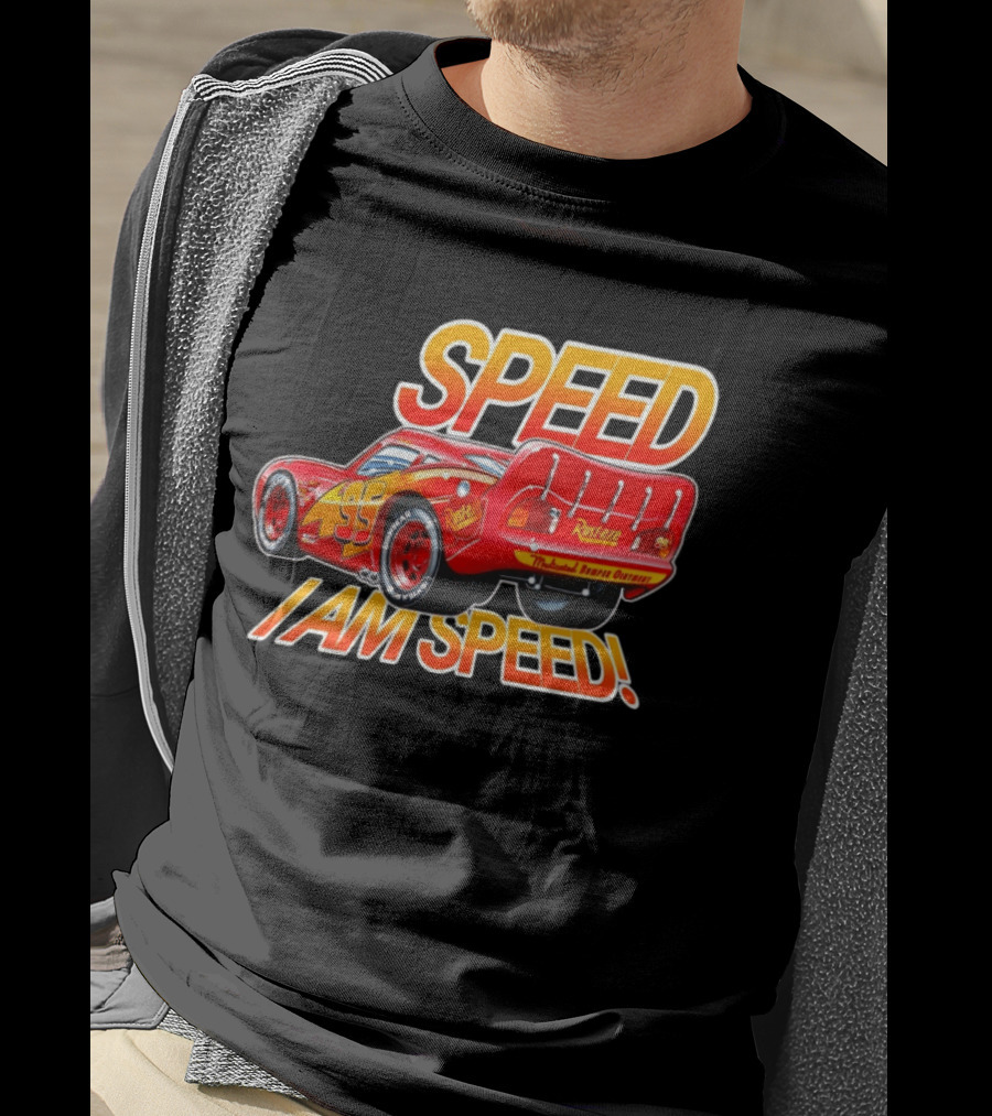 Lightning McQueen Speed I Am Speed Rust Eze Racing 95 T-Shirt