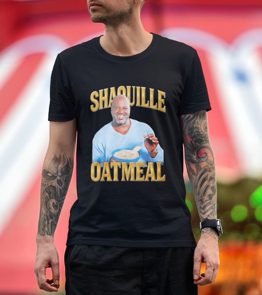 SHAQUILLE OATMEAL Shaq O'Neal Breakfast Cereal Humor T-Shirt