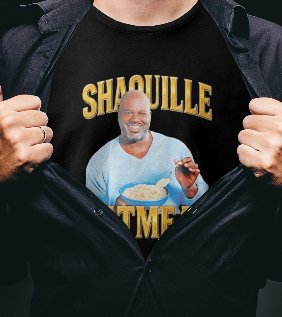 SHAQUILLE OATMEAL Shaq O'Neal Breakfast Cereal Humor T-Shirt