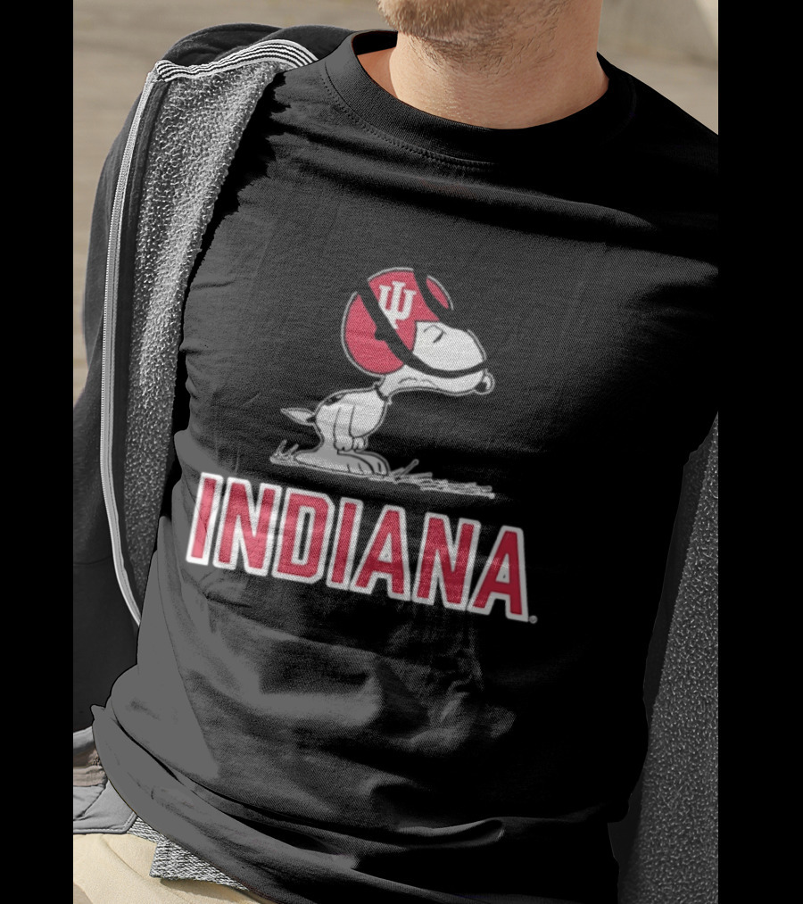 Snoopy Indiana Hoosiers Football Peanuts IU T-Shirt