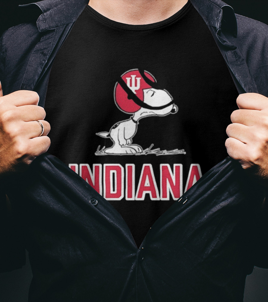 Snoopy Indiana Hoosiers Football Peanuts IU T-Shirt