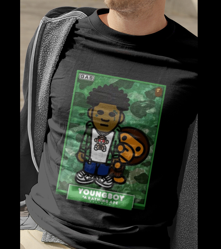 YOUNGBOY A Bathing Ape BAPE Milo Collaboration T-Shirt