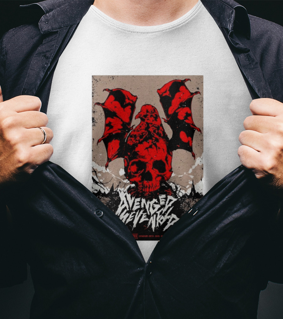 Avenged Sevenfold January 20 2026 Bogota Movistar Arena Mad Tree Special Guest T-Shirt