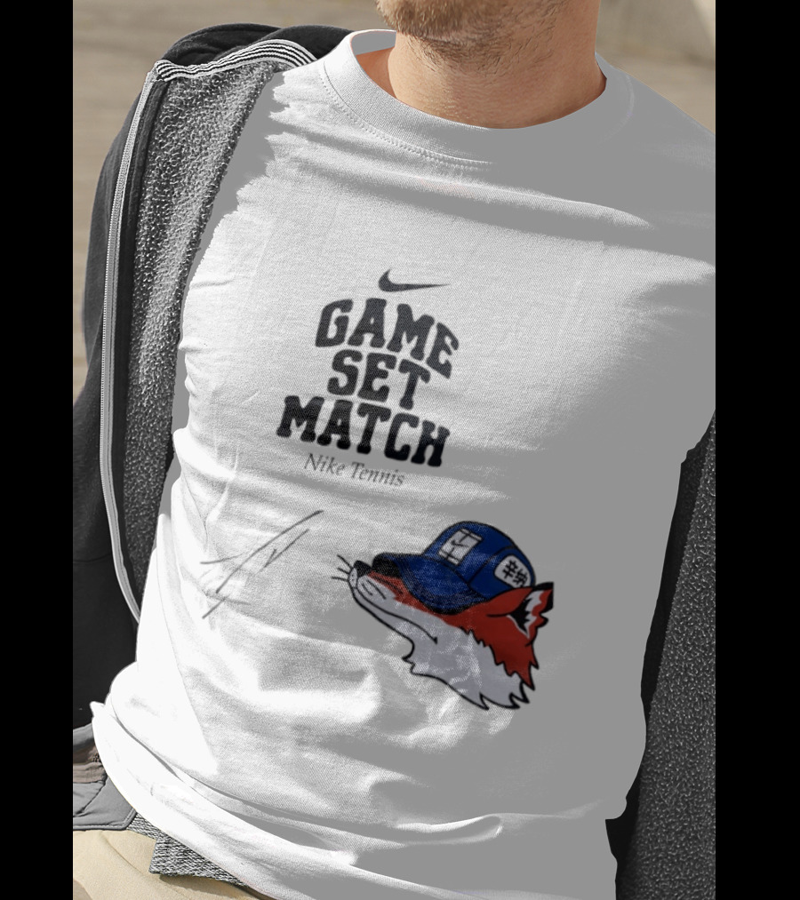 Nike Tennis Game Set Match Fox T-Shirt