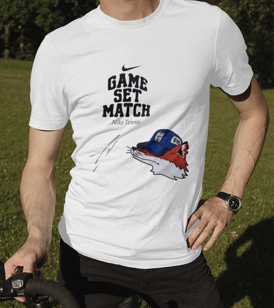 Nike Tennis Game Set Match Fox T-Shirt