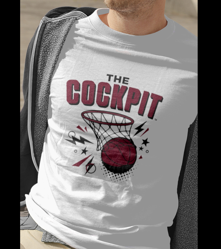 The Cockpit South Carolina Gamecocks Basketball Hoop Thunder T-Shirt
