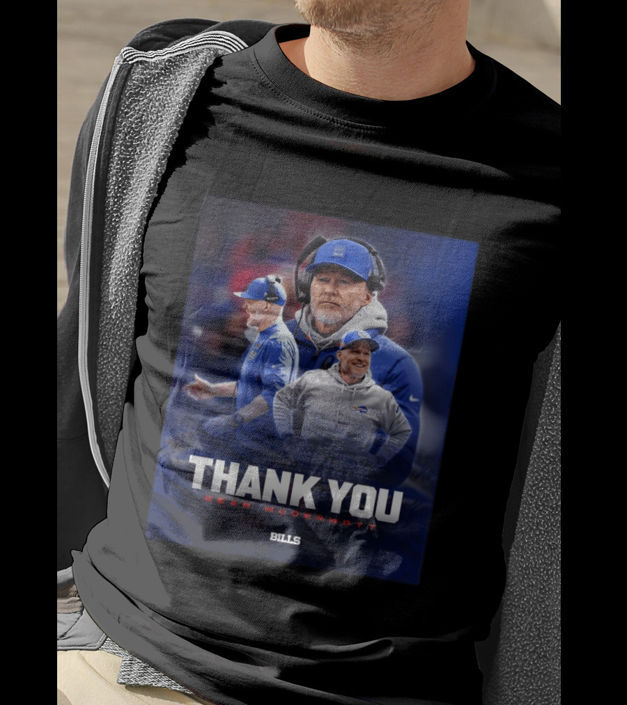 Buffalo Bills Thank You Sean McDermott Coach NFL T-Shirt