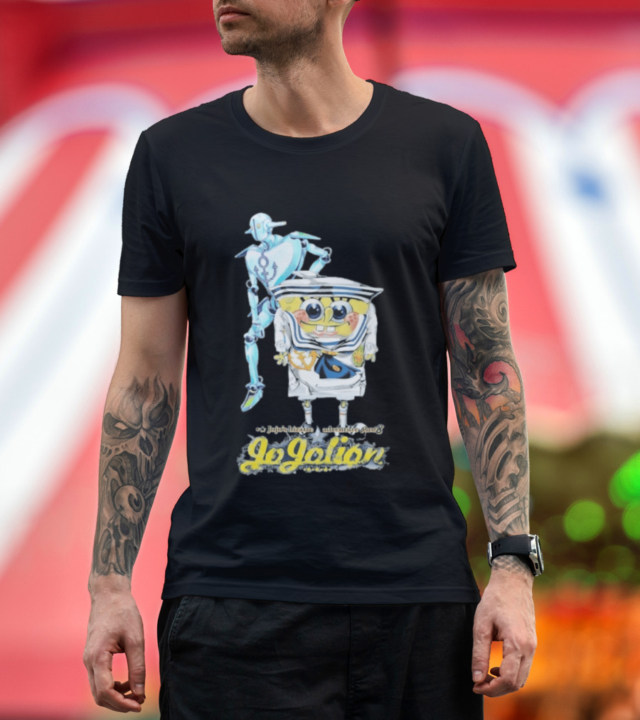 JoJolion SpongeBob Crossover With Robotic T-Shirt