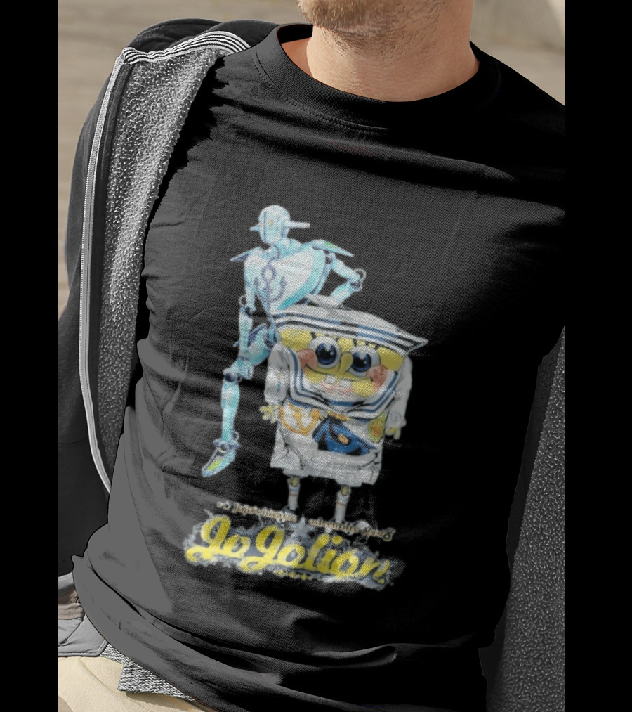 JoJolion SpongeBob Crossover With Robotic T-Shirt