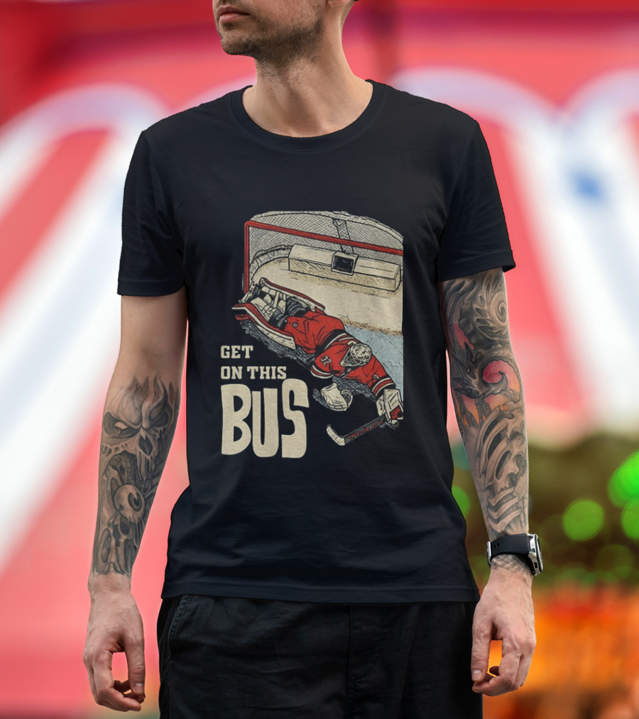 Brandon Bussi Carolina Hurricanes Get On This Bus NHL T-Shirt