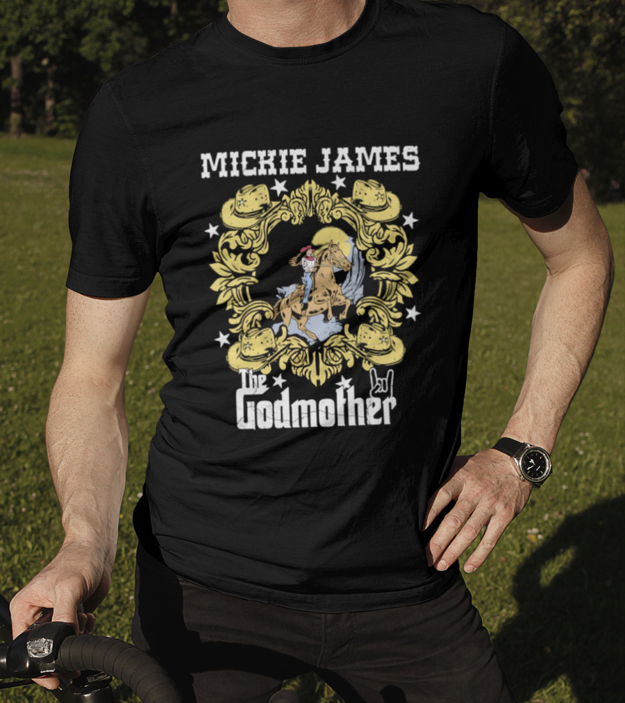 Cowgirl Mickie James The Godmother Riding Horse T-Shirt