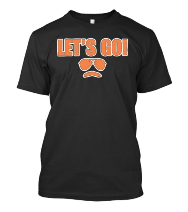 Dave Swerski Let's Go Orange Sunglasses Mustache T-Shirt