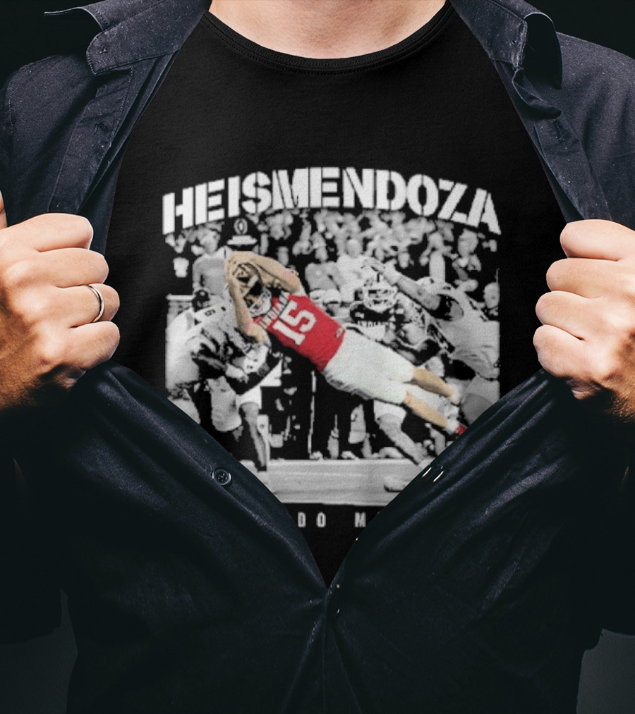 Heisman Mendoza Fernando Mendoza Indiana Hoosiers Fourth Down Run T-Shirt