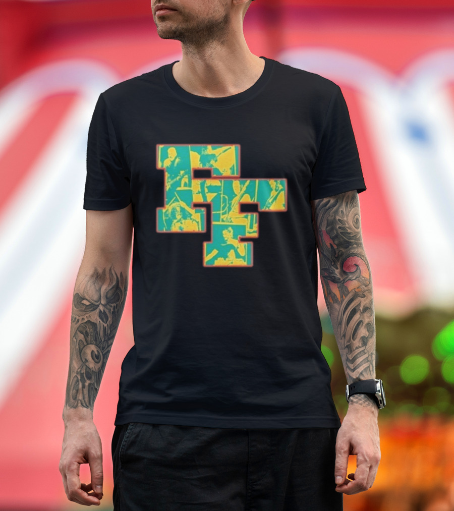 Foo Fighters 2026 FF Tasmania Tour Collage Imagery Of Band Members T-Shirt