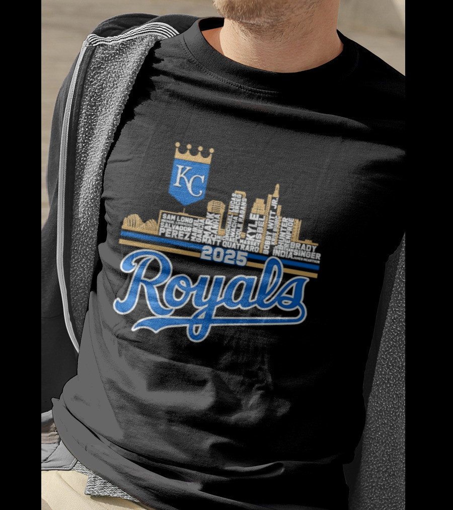 Kansas City Royals 2025 KC Skyline Royals T-Shirt