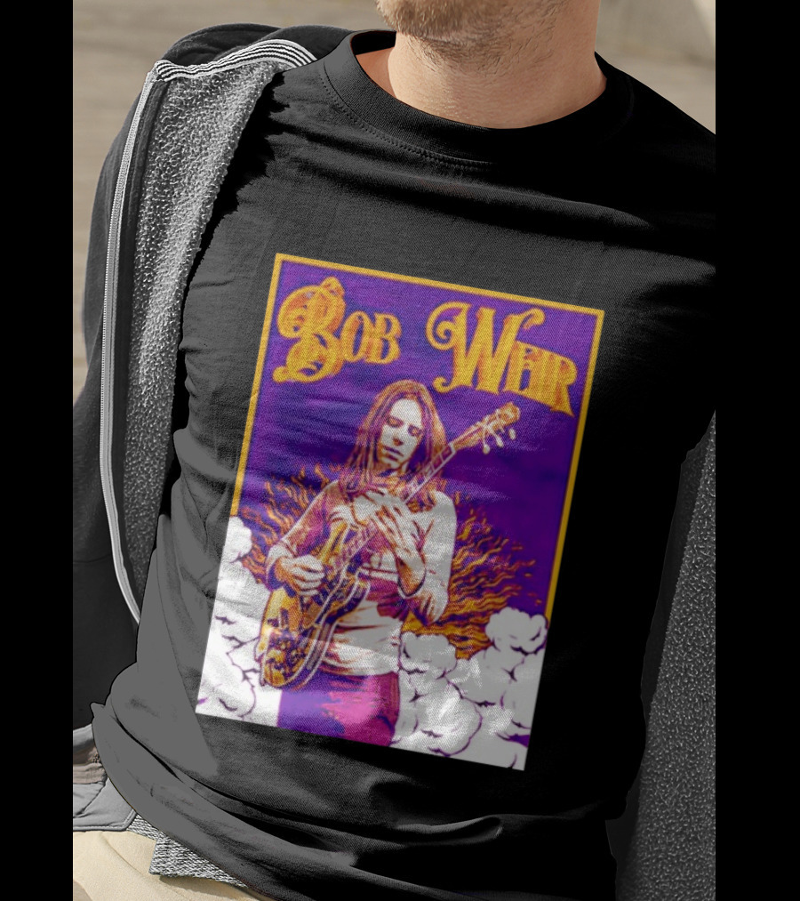 Bob Weir 1947 2026 Psychedelic Tribute Art With Guitar T-Shirt