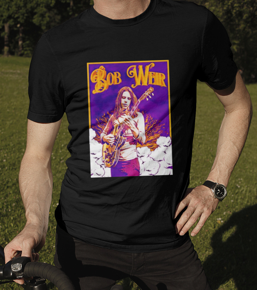 Bob Weir 1947 2026 Psychedelic Tribute Art With Guitar T-Shirt