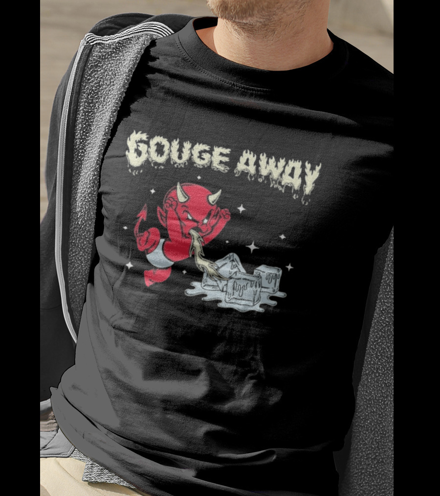 Gouge Away Hot Stuff Red Devil Melting Ice Cubes T-Shirt