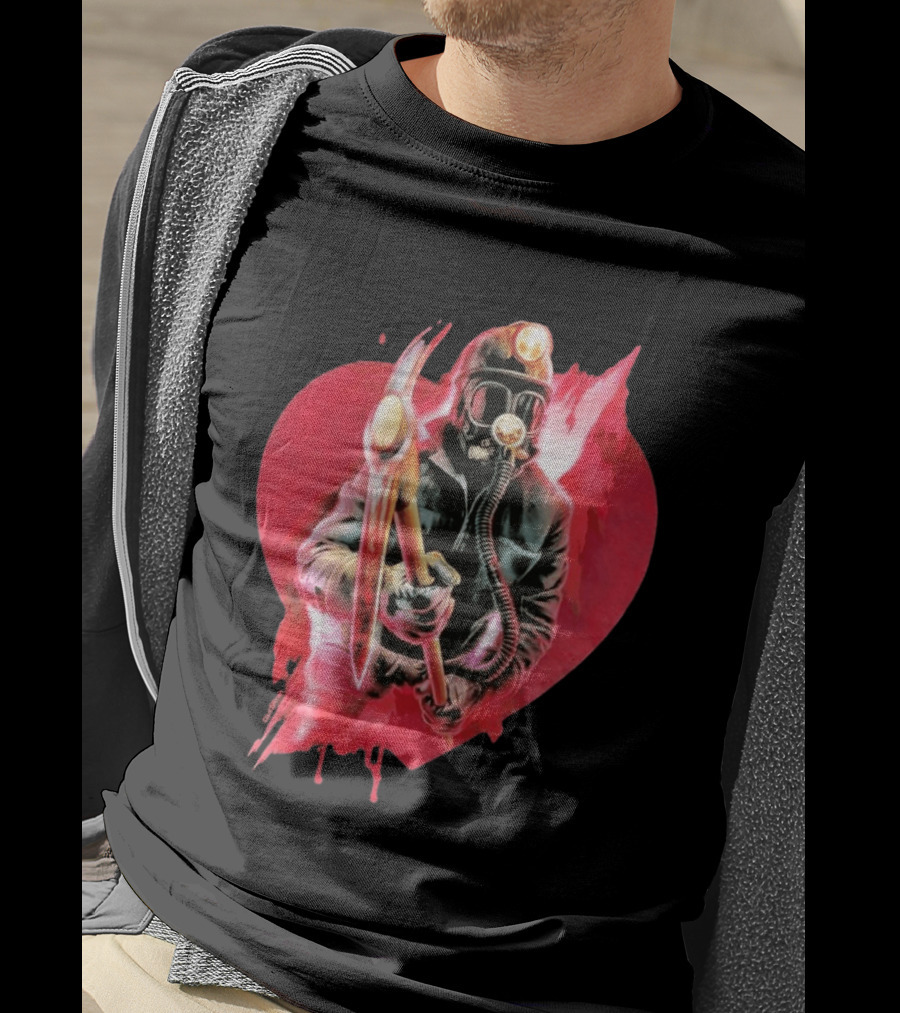 My Bloody Valentine 45th Anniversary Miner Heart T-Shirt
