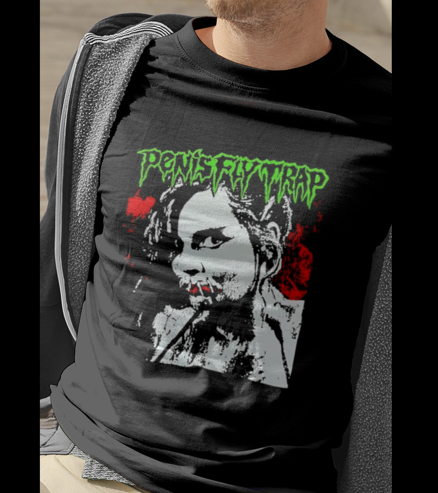Penis Flytrap Horror Aesthetic Red Green T-Shirt
