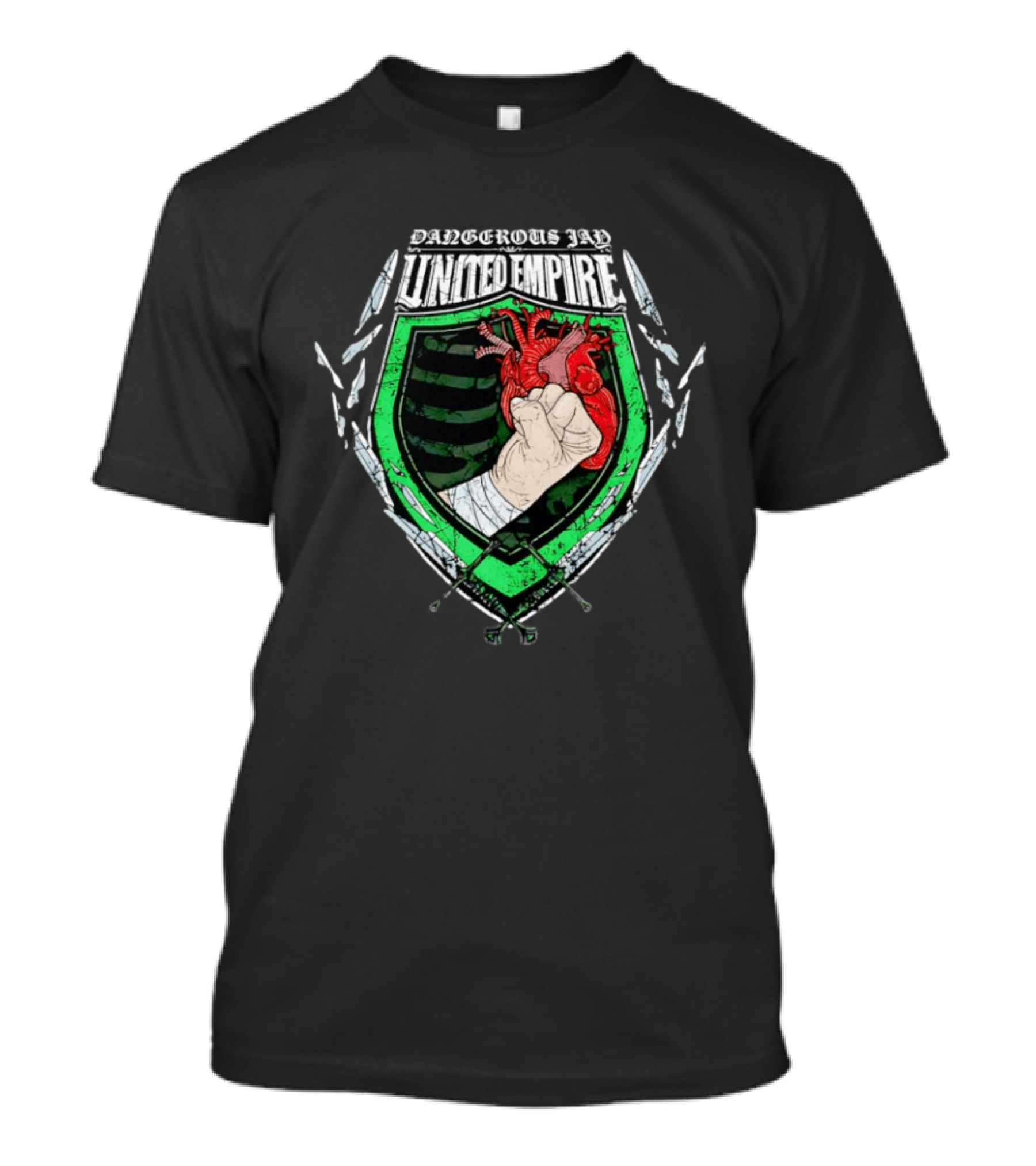 United Empire Dangerous Jay Fist Heart Crest T-Shirt