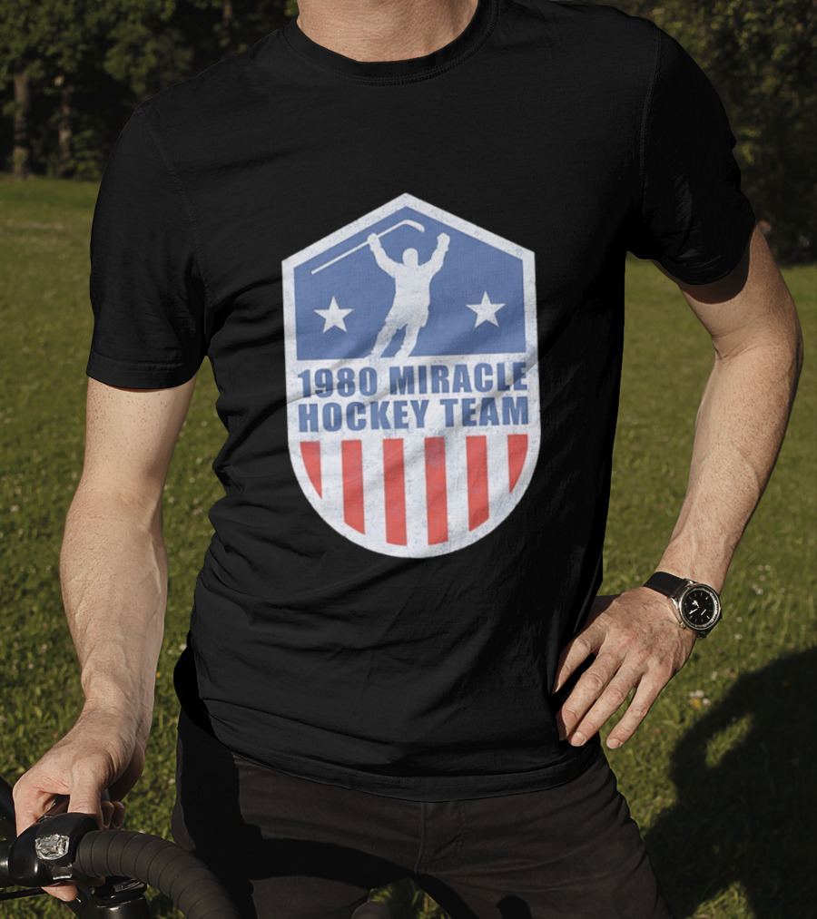 1980 Miracle Hockey Team USA Victory Stars And Stripes T-Shirt