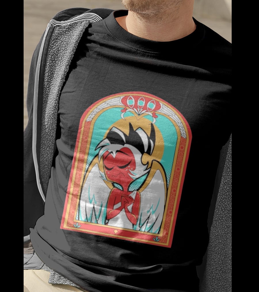 Helluva Boss Saint Fuckass Angel Character Image T-Shirt