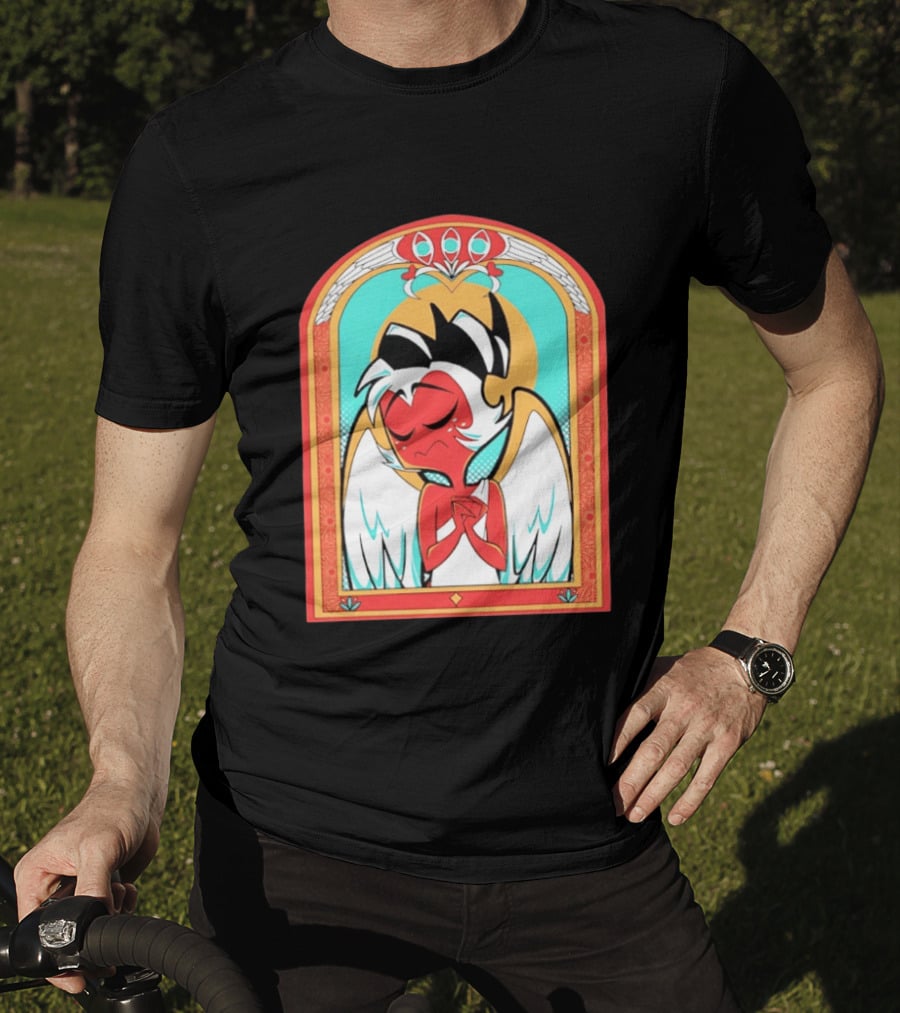 Helluva Boss Saint Fuckass Angel Character Image T-Shirt