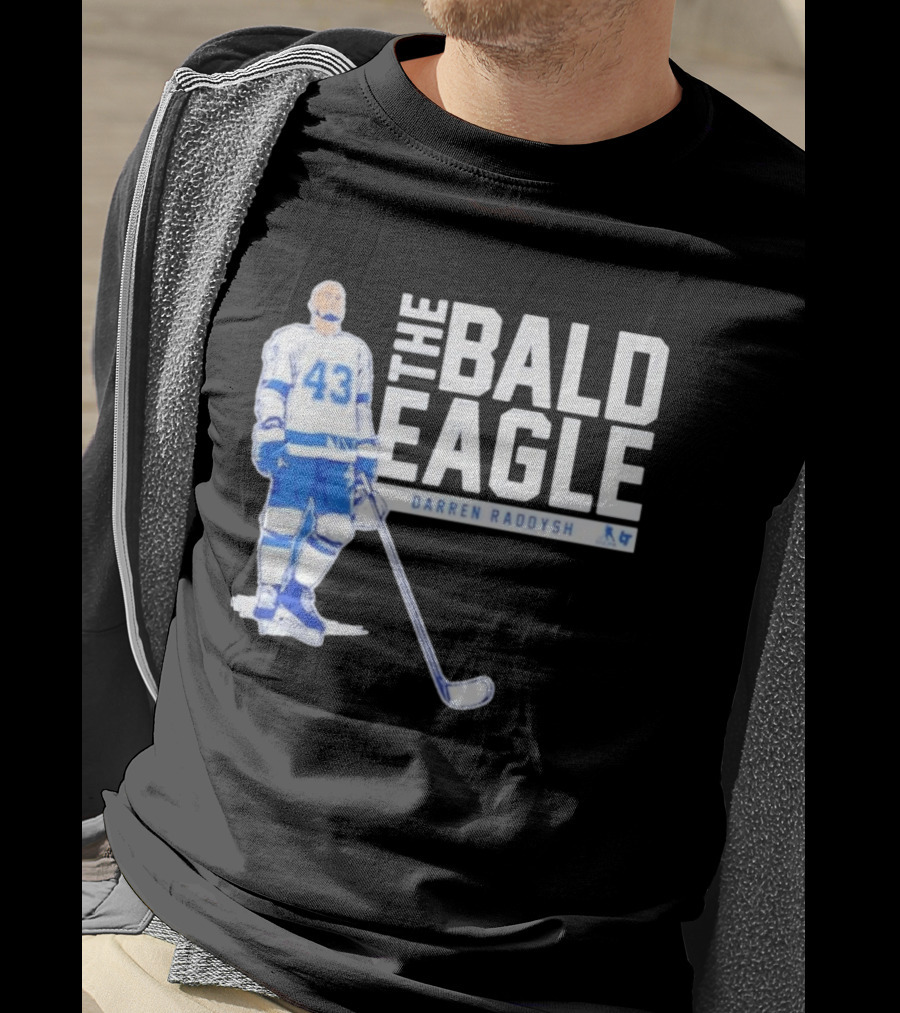 Darren Raddysh The Bald Eagle Number 43 Hockey Player T-Shirt