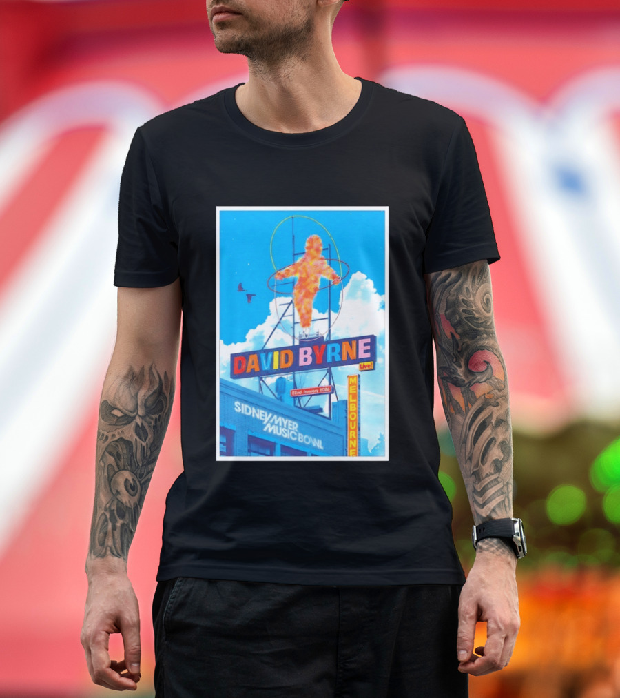 David Byrne Live Melbourne Sidney Myer Music Bowl January 22 2026 T-Shirt