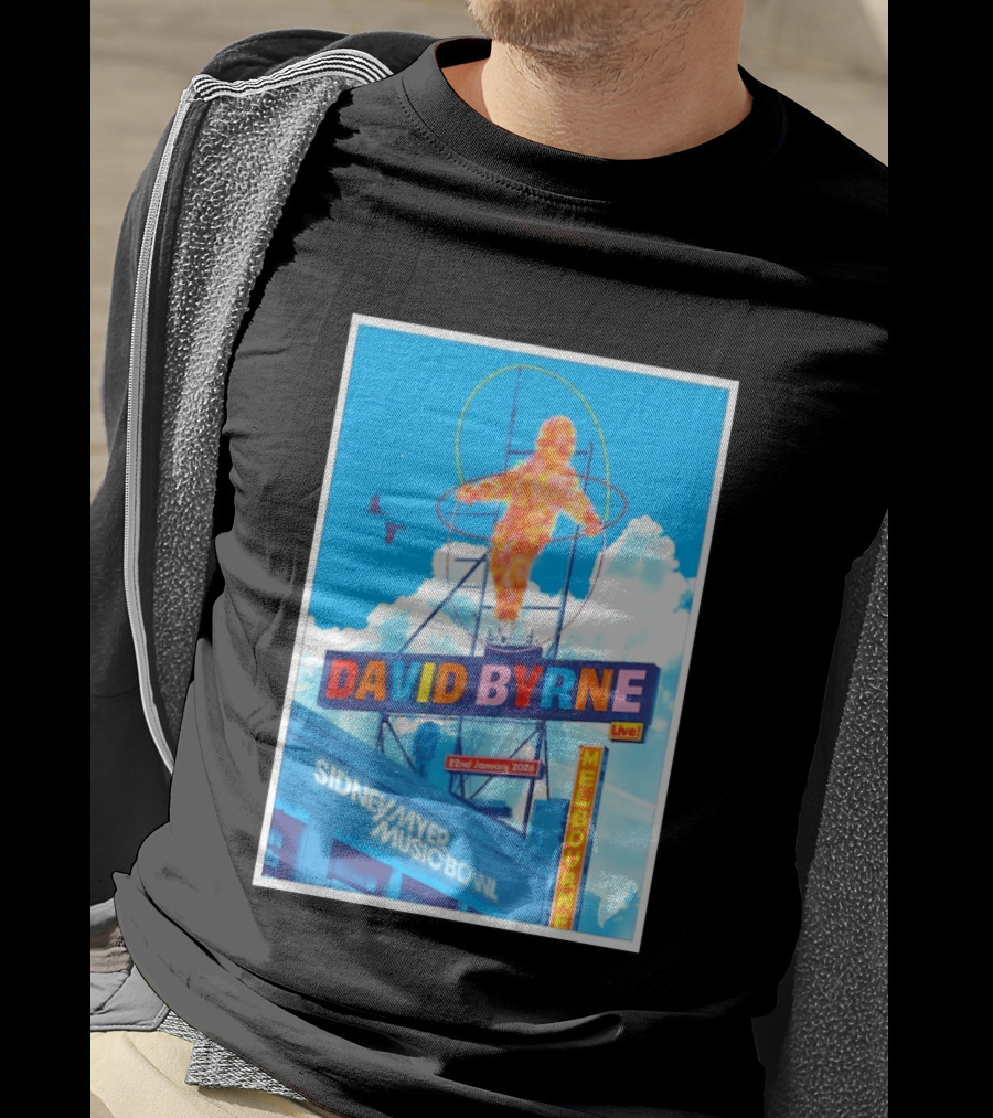 David Byrne Live Melbourne Sidney Myer Music Bowl January 22 2026 T-Shirt