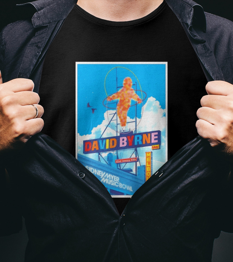 David Byrne Live Melbourne Sidney Myer Music Bowl January 22 2026 T-Shirt