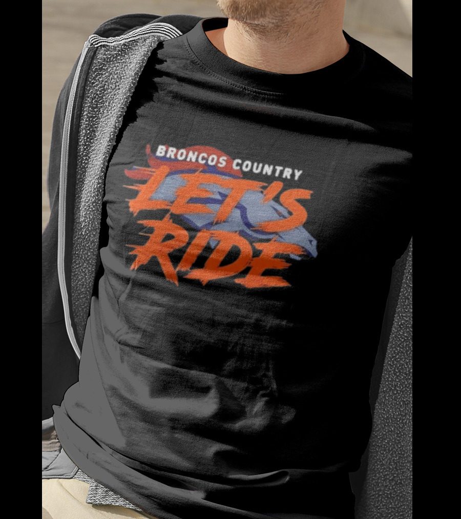 Broncos Country Let's Ride Denver Broncos Official NFL Team T-Shirt