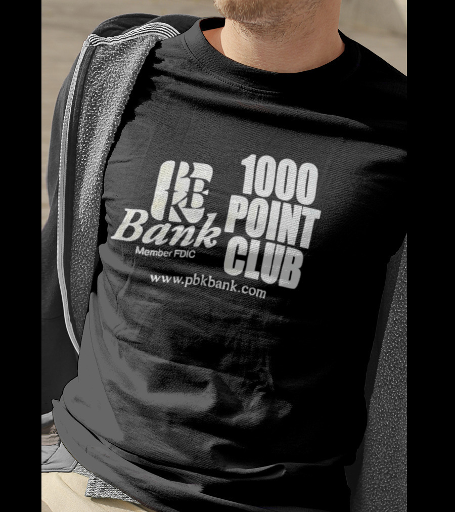 PBK Bank 1000 Point Club Member FDIC Www.pbkbank.com T-Shirt