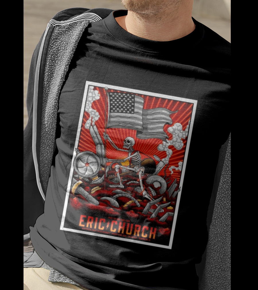 Eric Church Free The Machine Tour Washington DC The Anthem January 23 2026 T-Shirt