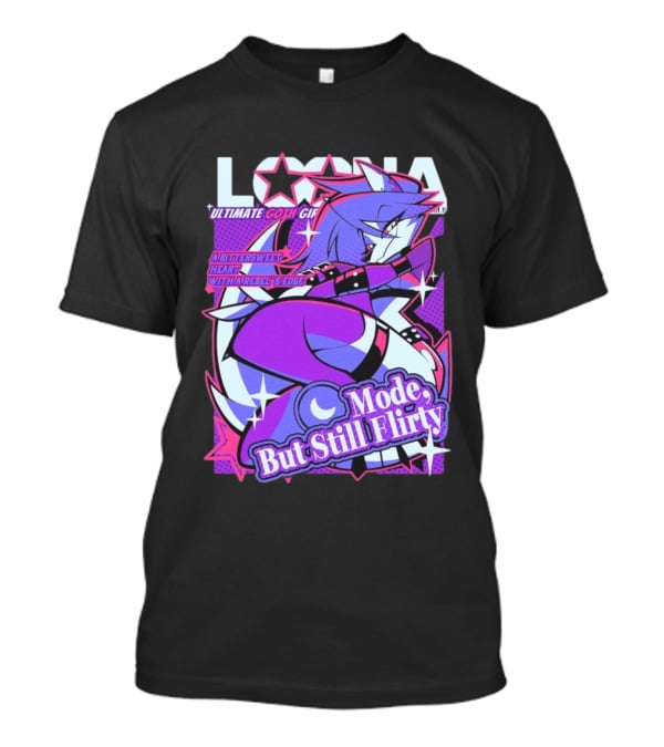 Loona Ultimate Goth Girl Mode But Still Flirty Helluva Boss A Bittersweet Heart With Rebel Edge T-Shirt