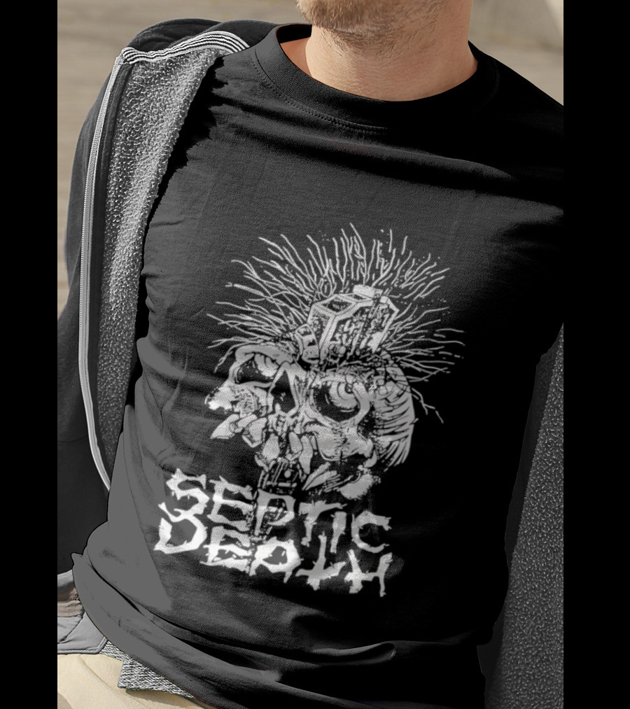 Septic Death Skull Art Punk T-Shirt