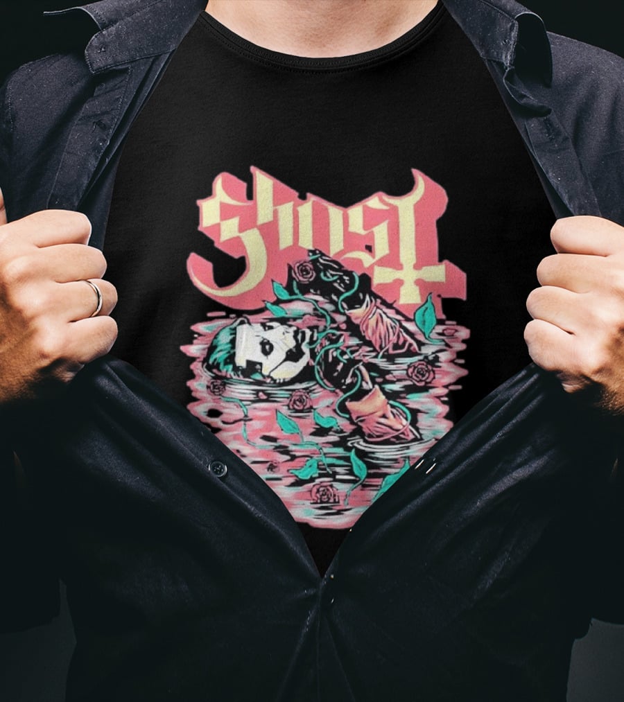 Ghost Band Valentine 2026 Pre Raphaelite Brotherhood Roses And Water T-Shirt