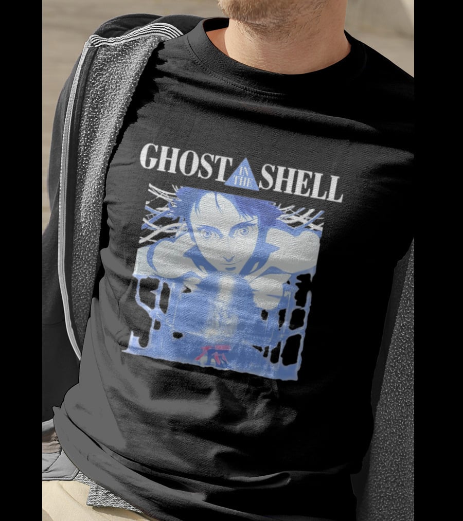 Ghost In The Shell Puppet Master Anime Character And Title T-Shirt