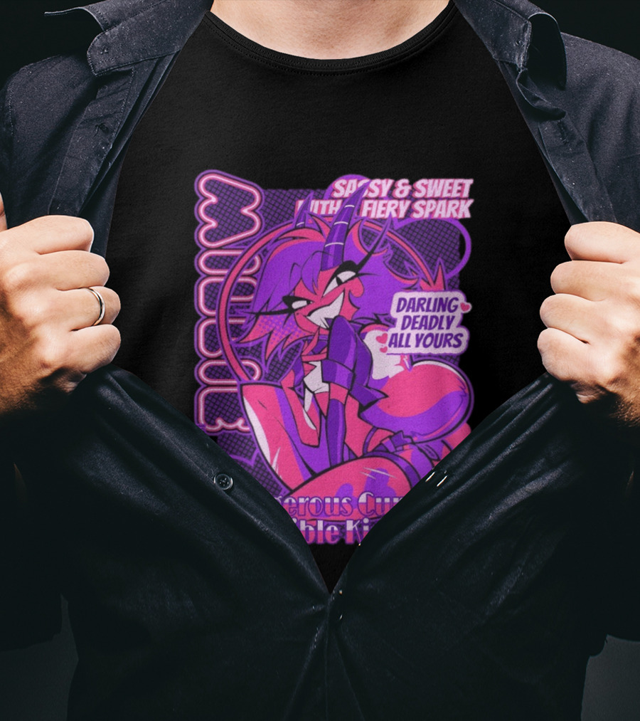 Millie Sassy Sweet Fiery Spark Darling Deadly Dangerous Curves Irresistible Kisses T-Shirt