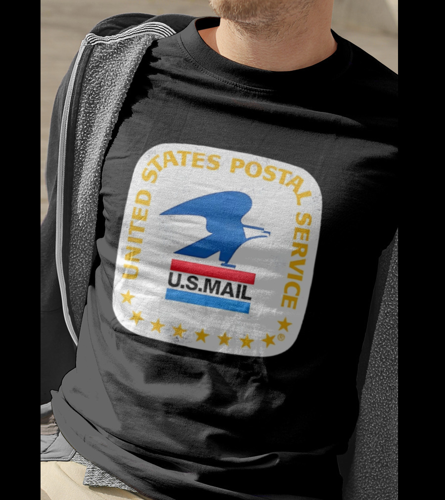 United States Postal Service US Mail Eagle Icon Vintage Look T-Shirt