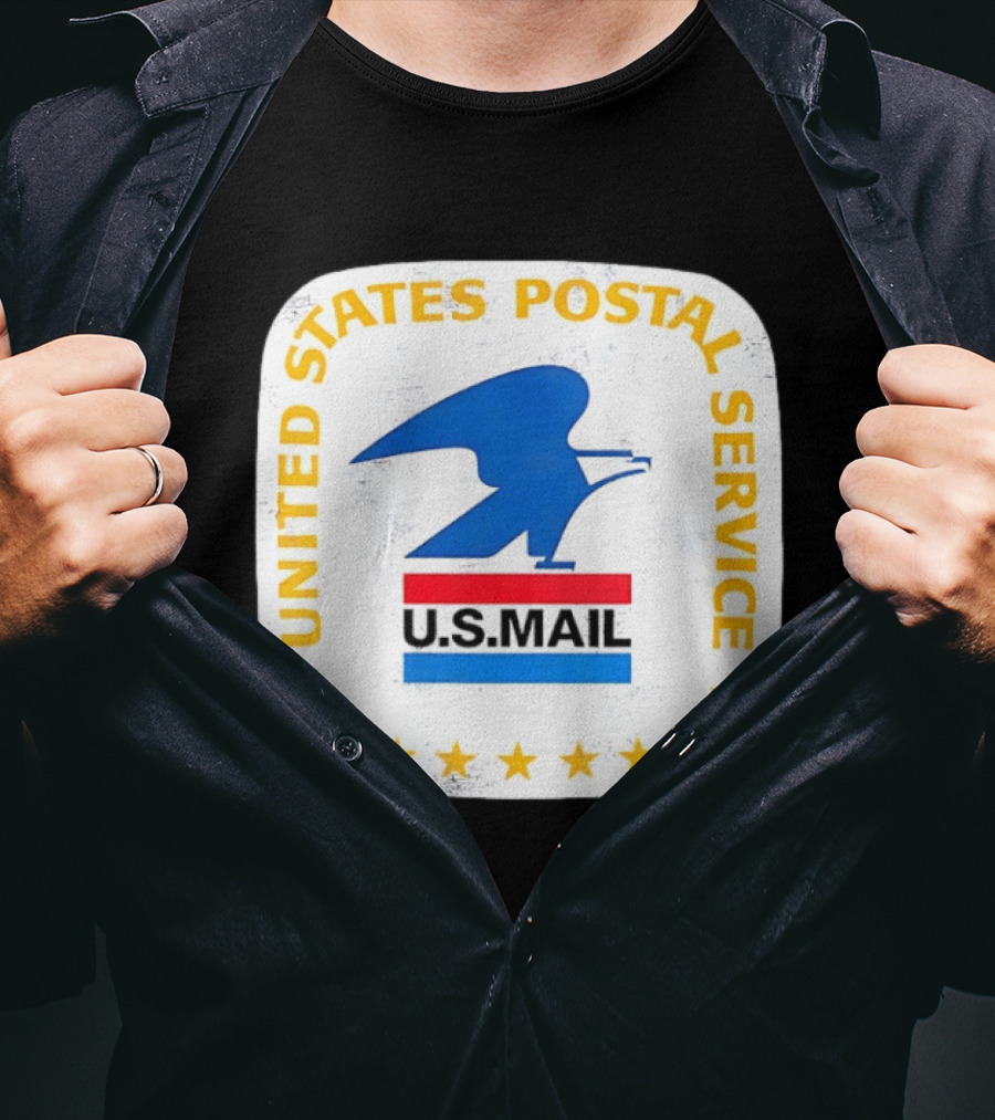 United States Postal Service US Mail Eagle Icon Vintage Look T-Shirt