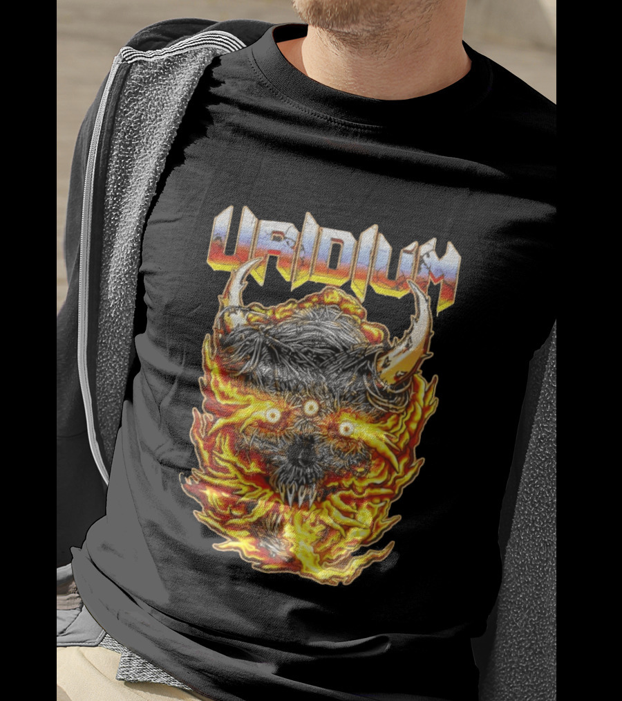 Uridium Heavy Metal Fiery Demon T-Shirt