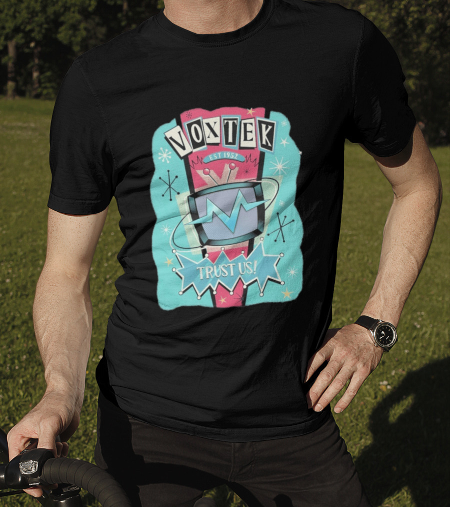 VoxTek Trust Us Retro 1952 Style With Television T-Shirt