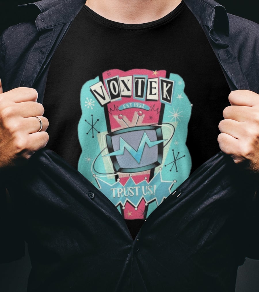 VoxTek Trust Us Retro 1952 Style With Television T-Shirt