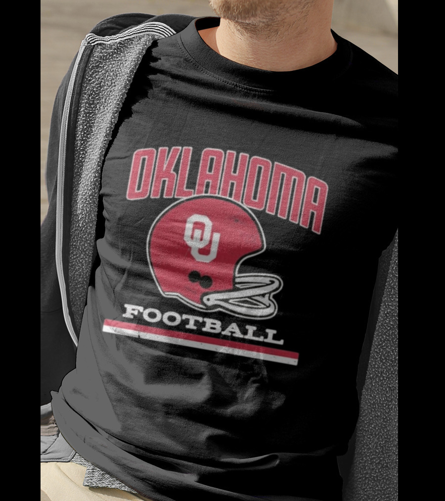 Oklahoma Sooners Football Helmet OU T-Shirt