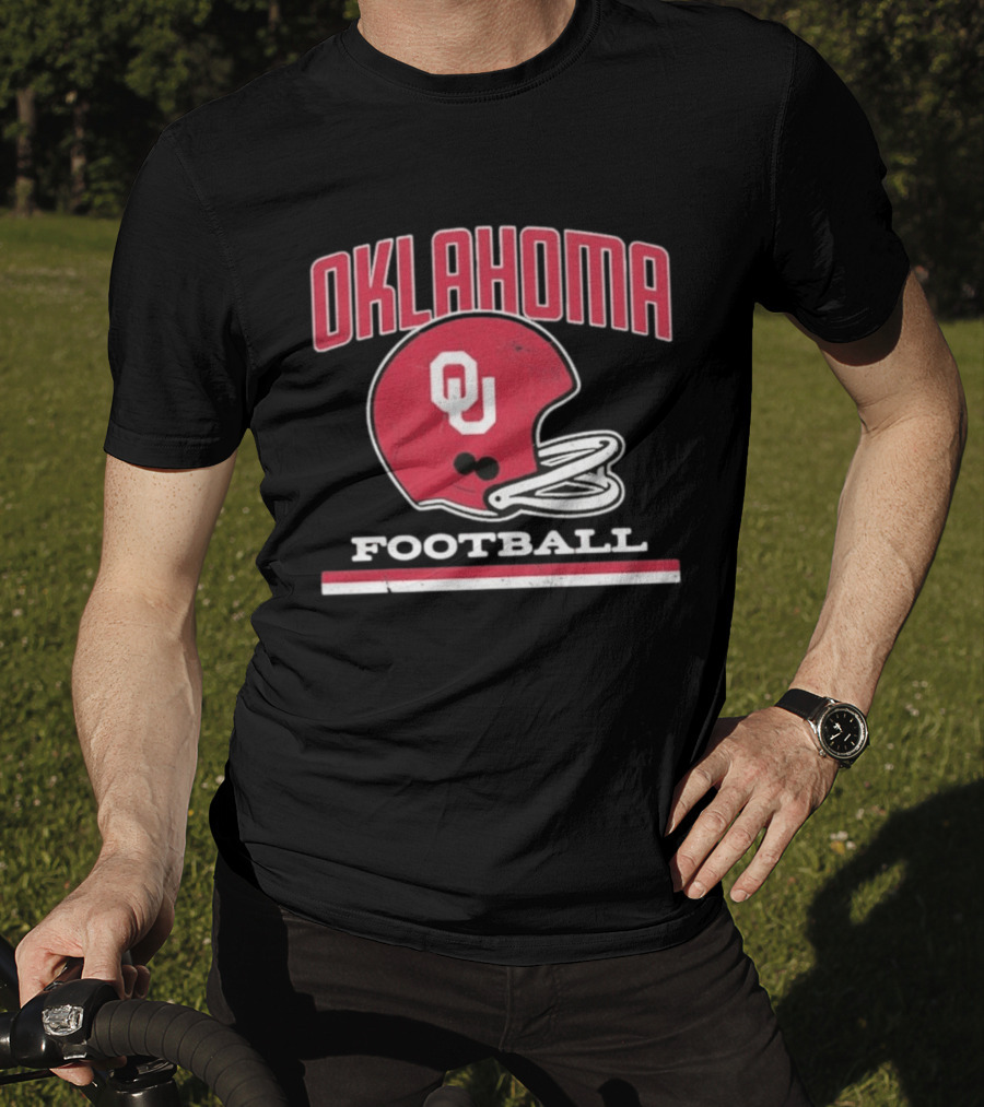 Oklahoma Sooners Football Helmet OU T-Shirt